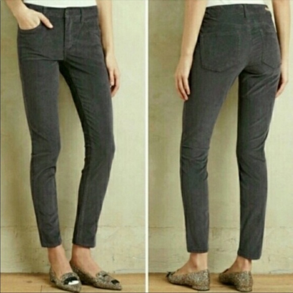 Pilcro Corduroy Gray Skinny Pants-30 - Picture 10 of 10